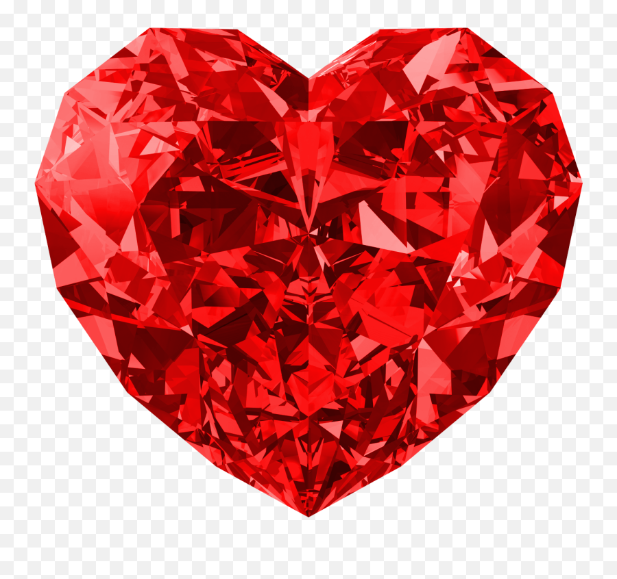 Diamond Heart - Red Diamond Heart Png Emoji,Diamon Emoji