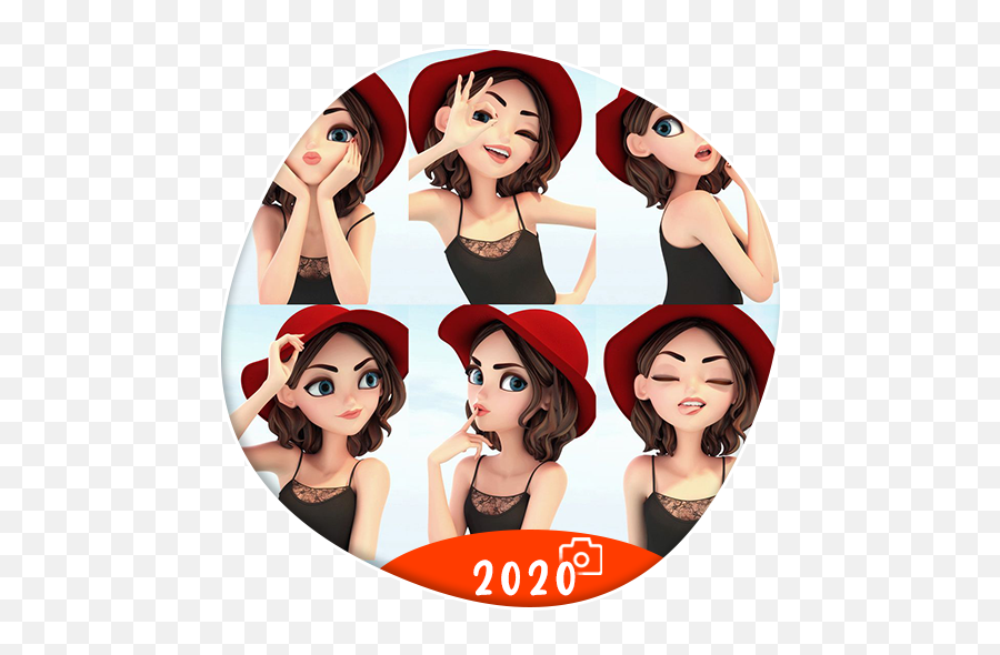 Beauty Selfie Camera - 2020 Google Play Lady Cartoon Character Face Emoji,Lipstick Emoji On Snapchat