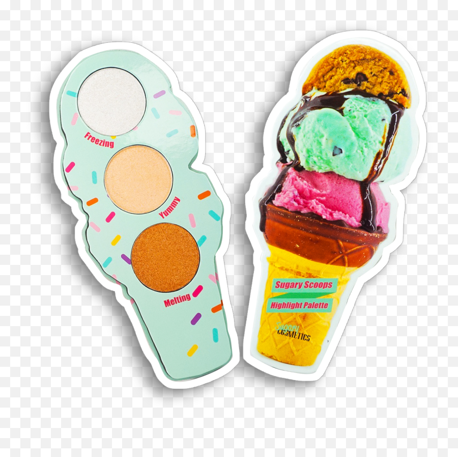 Ice Cream - Sugary Cosmetics Emoji,Emoji Theme Ice Cream Sundae Dish