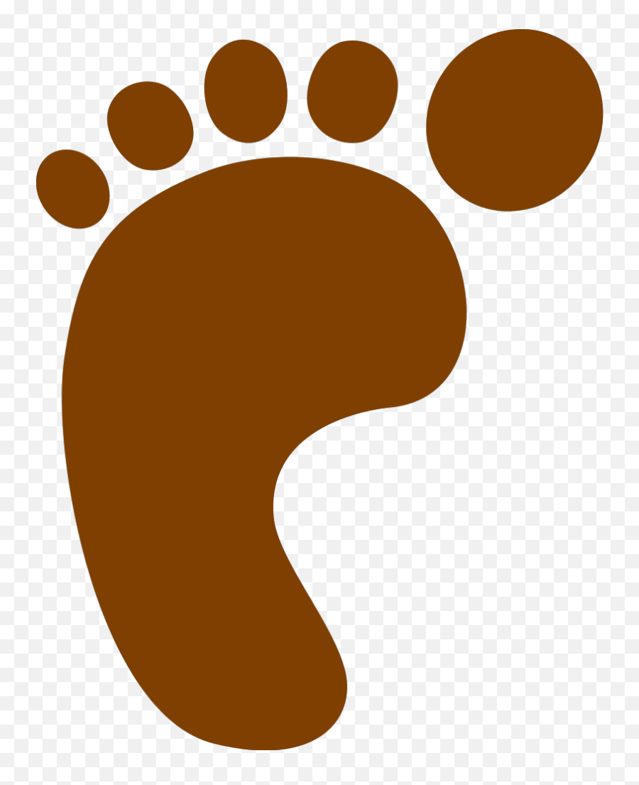 Brown Foot Png Svg Clip Art For Web - Download Clip Art Brown Foot Print Clip Art Emoji,Broken Foot Emoji