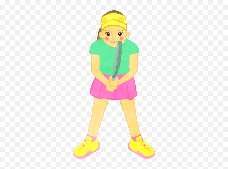 Tennis Girl In Ready Position - Cute2u A Free Cute Emoji,Sugar Plum Fairy Emoji