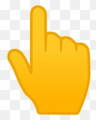 Backhand Index Pointing Up Emoji - Hand Pointing Up Emoji,Arrow Pointing Up Emoji