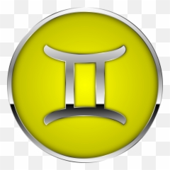 Gemini Zodiac Sign - Gemini Zodiac Sign Yellow Emoji,Gemini And Emotions
