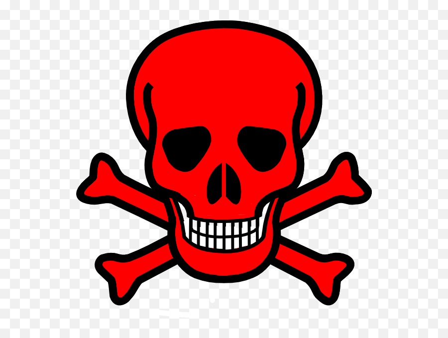 Red Skull Crossbones Punisher Clip Art - Skull Png Download Emoji,Red Knob Emoji
