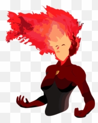 Svg File Search Download - Cartoon Woman On Fire Hair Emoji,Red Dress Lady Emoji