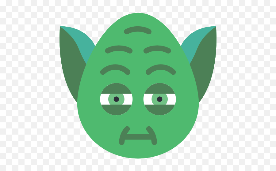 Yoda Anakin Skywalker Star Wars Emoji Cl 848715 - Png Smiley Stars Wars Png,Silhouette Emoji