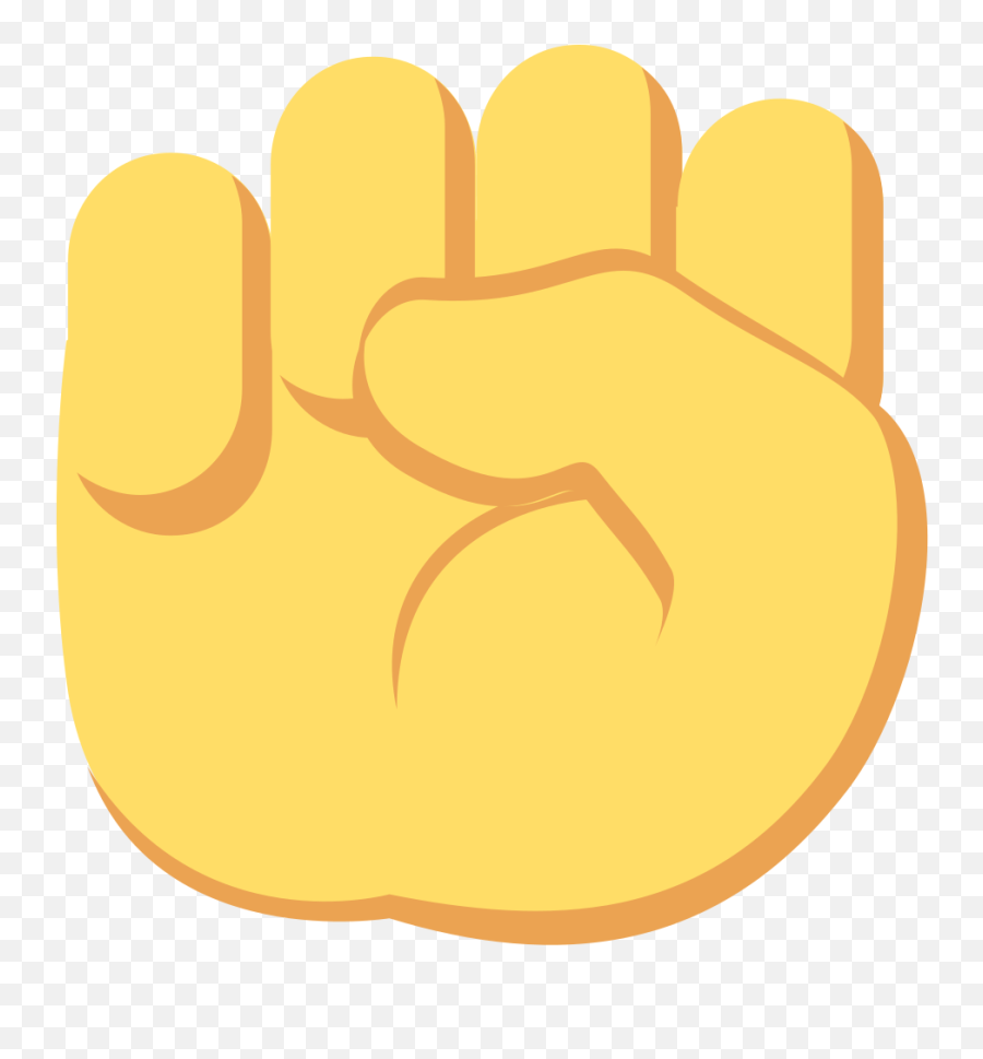 Raised Fist Emoji Clipart - Fist,Punching Fist Emoji