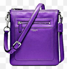 Purple Purse Handbag Sticker - Purple Leather Crossbody Coach Purse Emoji,Emoji Crossbody