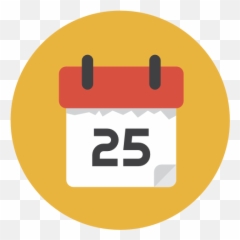 Yellowlogoiconfontlineillustrationgraphicscircle - Holiday Calendar Icon Png Emoji,What Is The Emoticon With A Red Circle In The Yello Circle