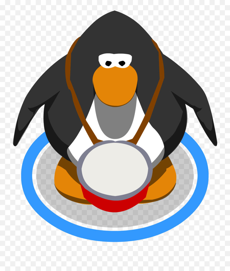 Drum Clipart Club Penguin - Pinguino De Club Penguin Png Penguin Mustache Emoji,Emoticon Lentes De Sol