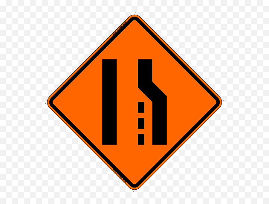 Merge Left Symbol Safety Roadside Roll - Up Sign With Frames Parque De La Memoria Emoji,Hook'em Horns Text Emoticon