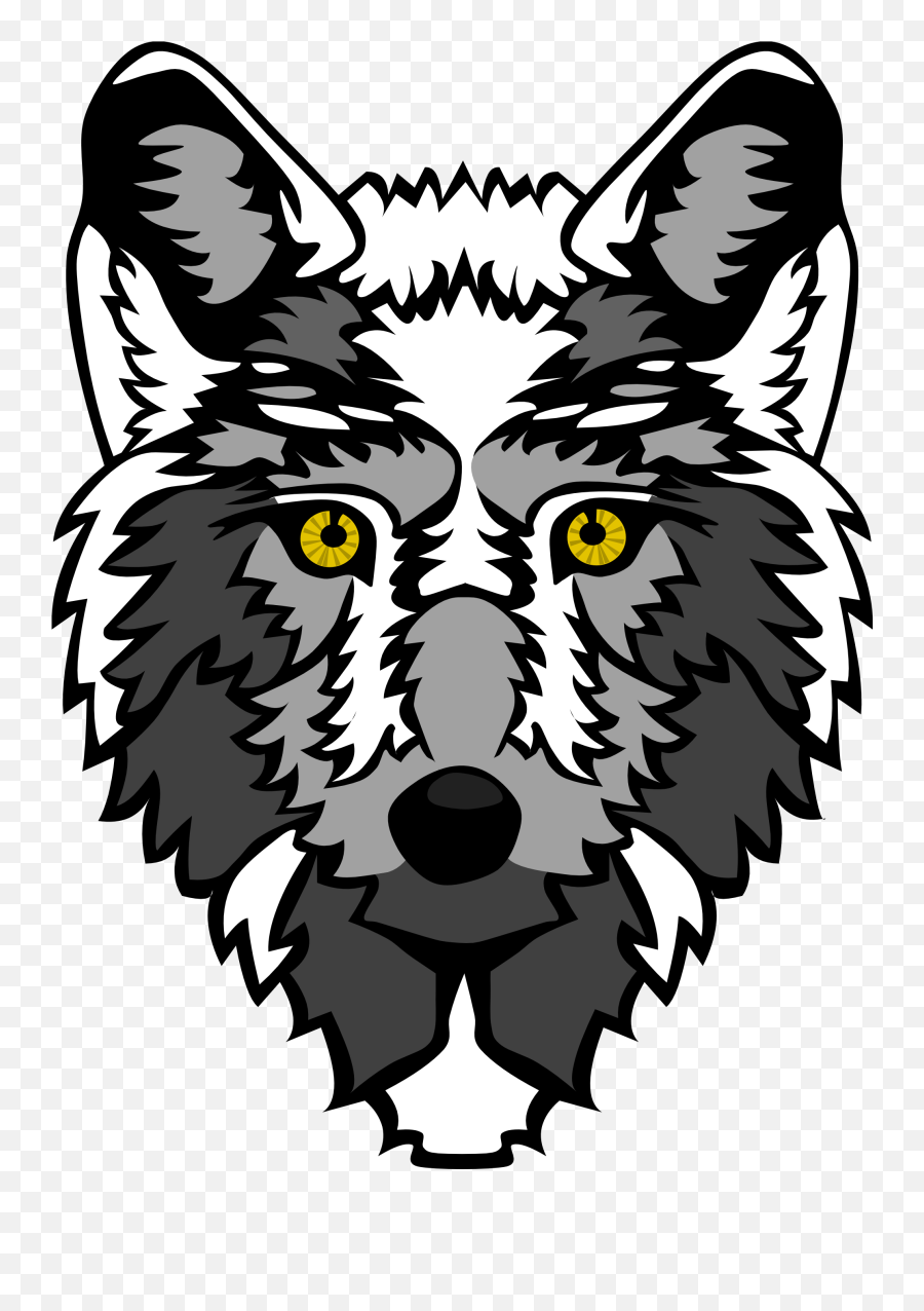 Wolf Head Art Vector Png Clipart - Head Wolf Vector Png Transparent Emoji,Howling Wolf Emoji