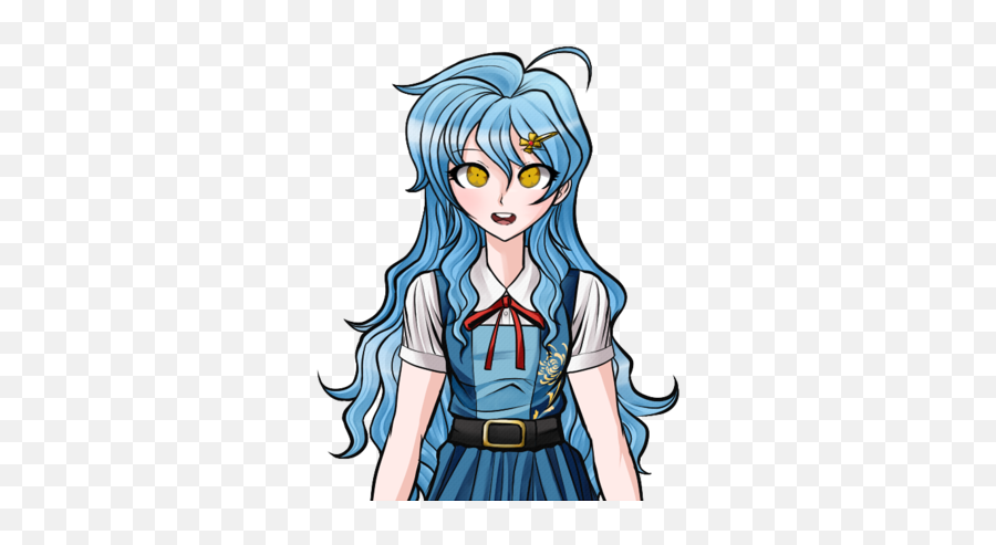 Danganronpa Twisted Truths Characters - Nia Kikuchi Emoji,Anime Hair Cowlicks Emotion