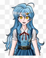 Danganronpa Twisted Truths Characters - Nia Kikuchi Emoji,Anime Hair Cowlicks Emotion