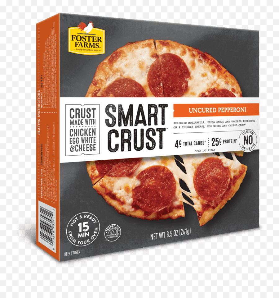 Pepperoni Smart Chicken Crust - Foster Farms Carb Pizza Emoji,Boneless Pizza With Emojis