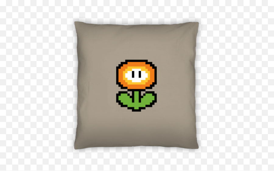 Pixel Flower Character Pillow Case - Fictional Character Emoji,Emoticons 40x40