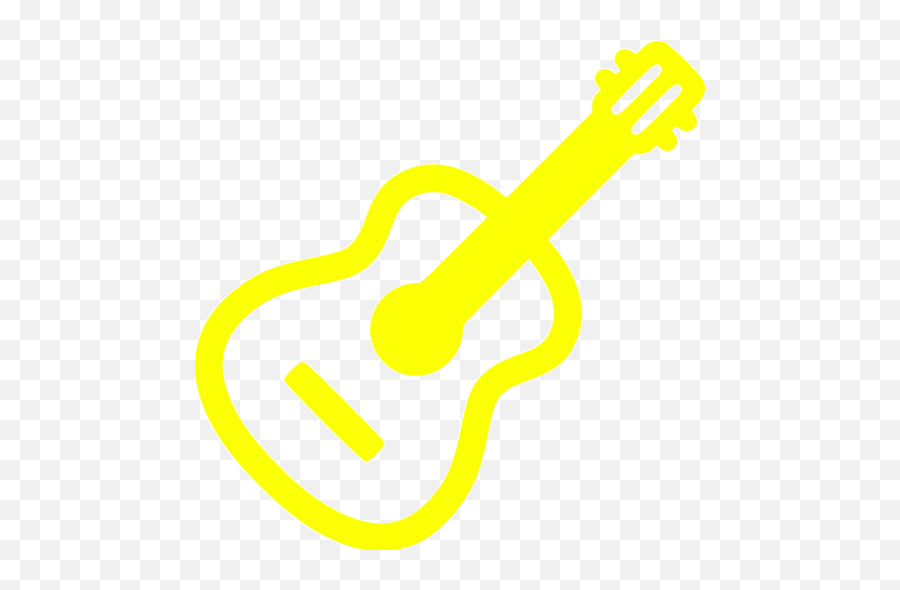 Yellow Guitar Icon - Free Yellow Music Icons Guitar Icon Aesthetic Beige Emoji,Guitar Covered In Emojis