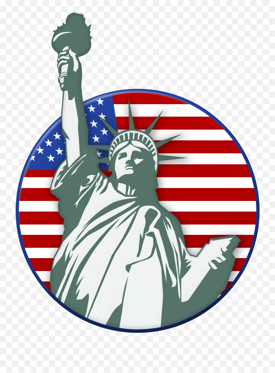 Liberty Usa Stamp Png Clip Art - America Statue Of Liberty Clipart Emoji,Liberty Emoji
