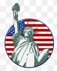 Liberty Usa Stamp Png Clip Art - America Statue Of Liberty Clipart Emoji,Liberty Emoji