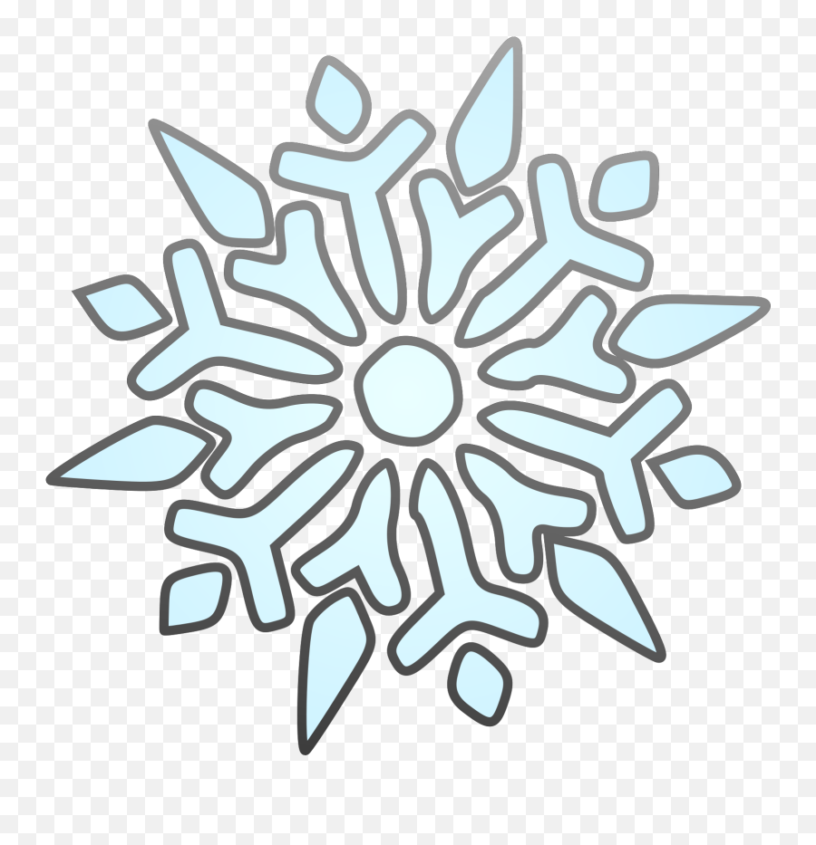 January Line Clipart - Single Snowflake Clip Art Emoji,Emotion Snowflake Clipart
