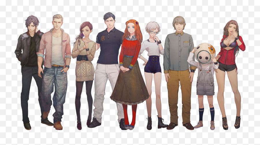 Otakuromi - Zero Time Dilemma Cast Emoji,Weaboo Emojis