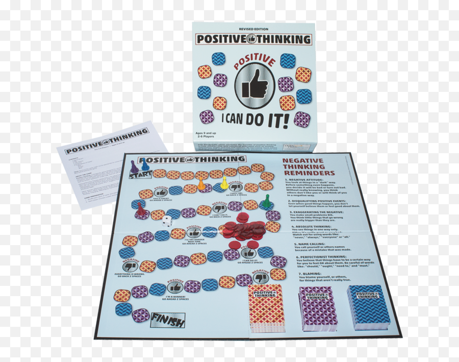 The Positive Thinking Game Childswork - Positive Thinking Game Emoji,Poster Positive And Negative Ways Of Dealing With Emotions Kids