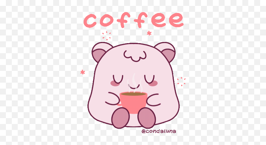 Condaluna Free Stickers Animated Gifs Fonts Wallpapers - Gif Emoji,Gif Of Emoticon Drinking Coffee