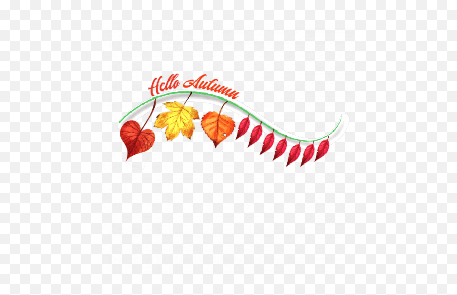 Hello Autumn Fall Free Transparent 1 Free Png Image Download - Vertical Emoji,Mm Emojis Emo Xda