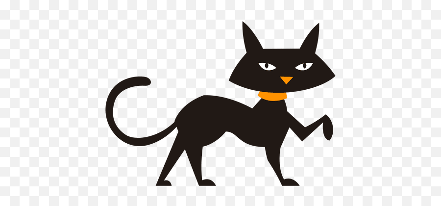 Black Cat Walking Cat Silhouette Transparent Png U0026 Svg Vector - Cartoon Cat Walking Png Emoji,Black Neko Emoticon