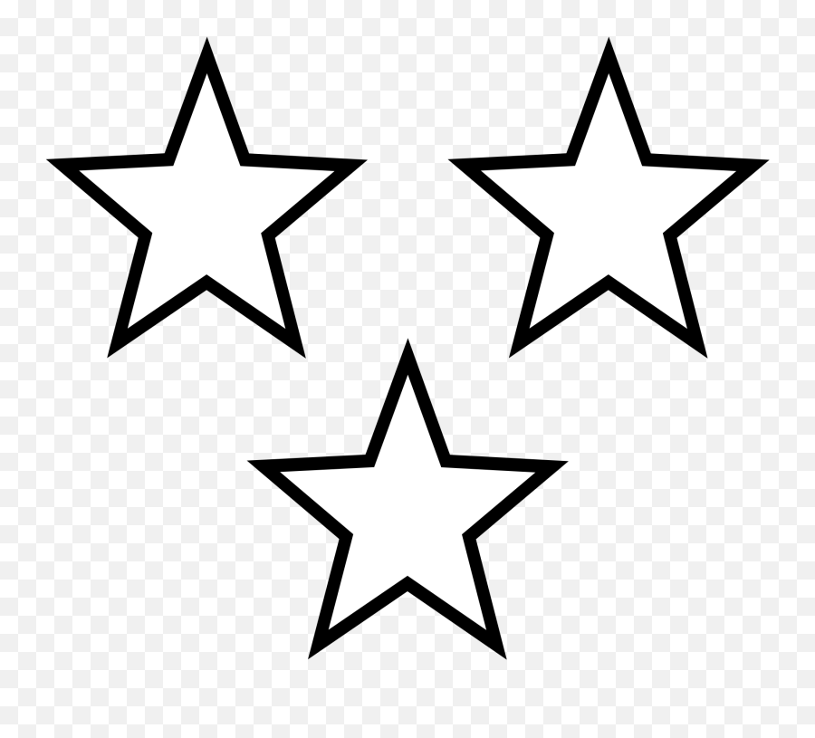 Free Black And White Stars Download Free Clip Art Free - Transparent 3 White Stars Emoji,3 Star Emoji