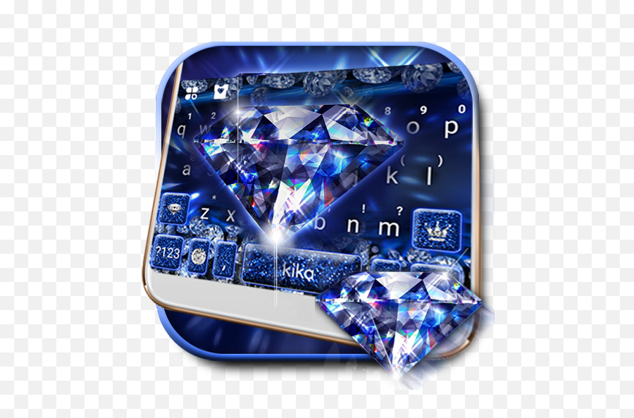 Glow Crystal Diamond Keyboard Theme U2013 Apps I Google Play - Wallpaper Emoji,Diamond Emoji
