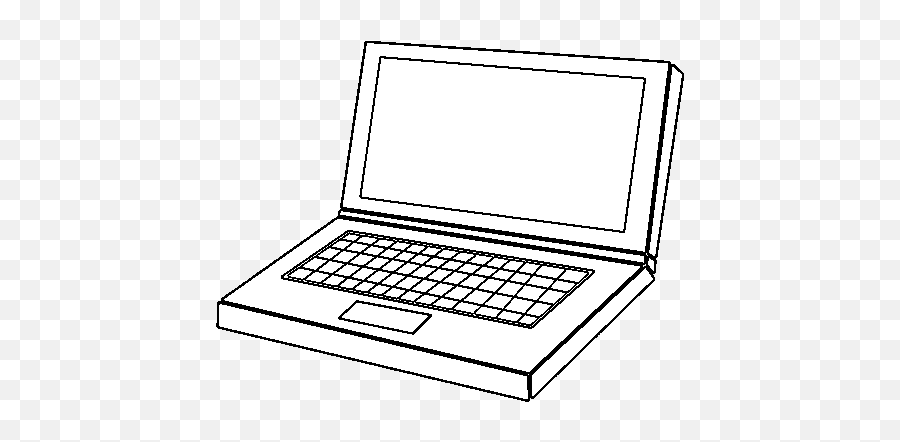 Computer Laptop Coloring Page - Coloringcrewcom Emoji,Emoticon Desagrado