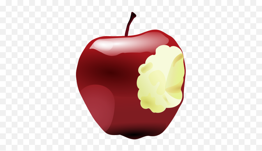 Apple With Bite Clip Art Image - Clipsafari Emoji,Green Worm Emoji