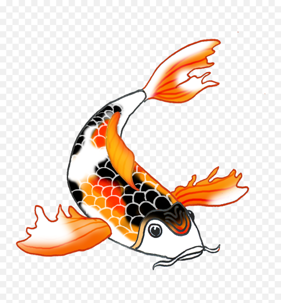 Colorful Koi Fish Drawings Fish Drawings Koi Fish Drawing Emoji,Koi Fish Emoticon