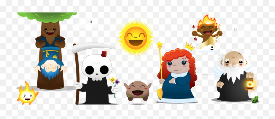The Chibi Tarot - Happy Emoji,Chibi Emoticon