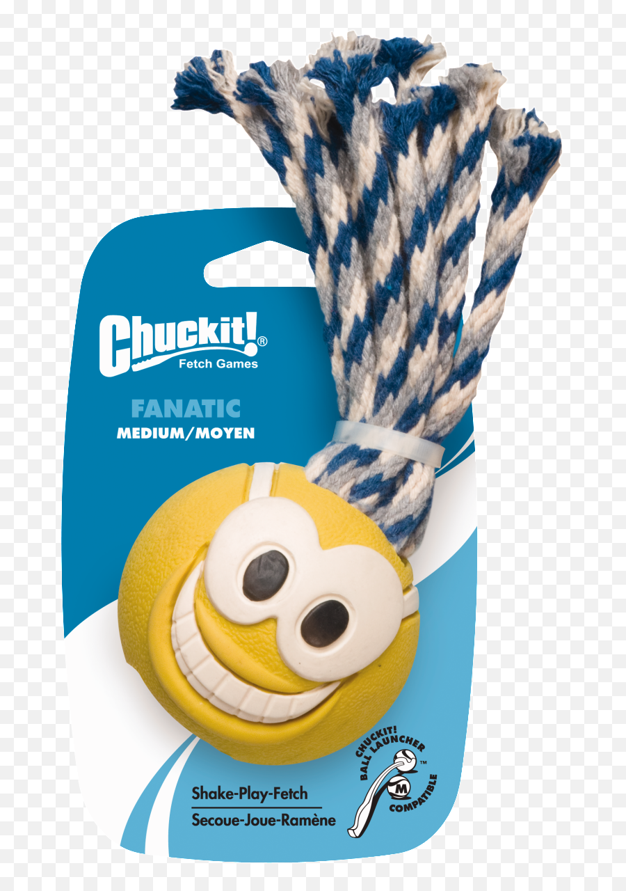 Chuck It Fanatic Tennis Ball Medium Dog Toy - Chuck Emoji,Dog Emoticon
