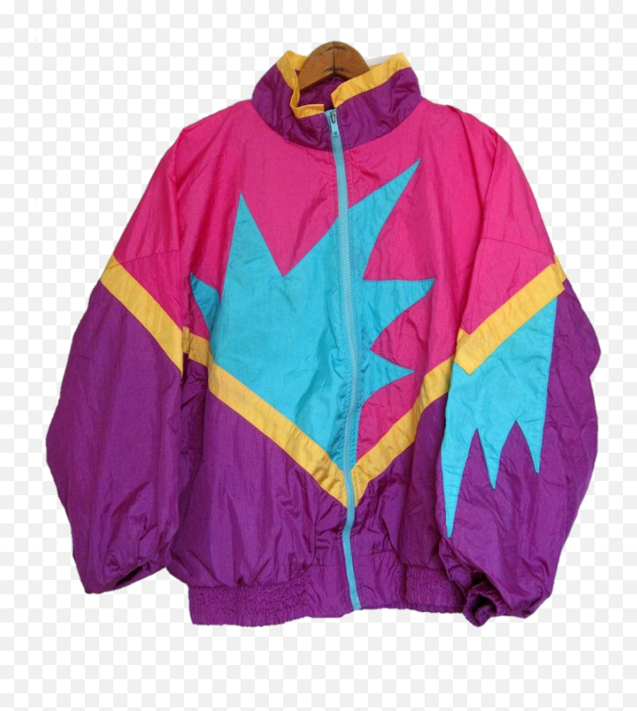 80s Vintage Clothes Cool Tumblr Sticker By - Windbreaker 80s Emoji,Cool Emoji Clothes