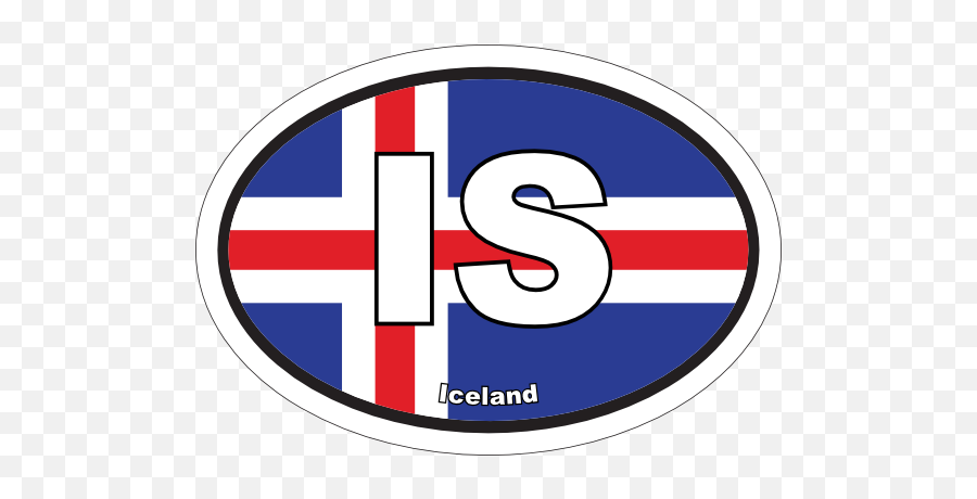 Fahnen Iceland Country Flag Reflective Decal Bumper Sticker - Vertical Emoji,Emoji Backrest Pillow