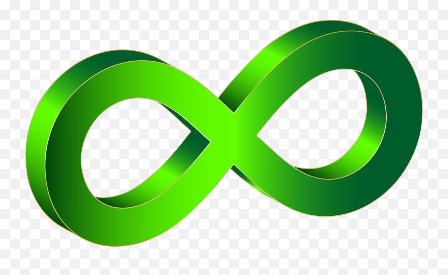 Green Infinity Symbol Transparent Png - Symbol Infinity 3d Emoji,Infinity Symbol Emoji