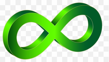 Green Infinity Symbol Transparent Png - Symbol Infinity 3d Emoji,Infinity Symbol Emoji