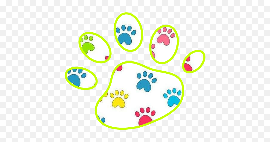 Paw Pawprint Sticker - Paw Prints Blue Emoji,Tiger Bear Paws Emoji