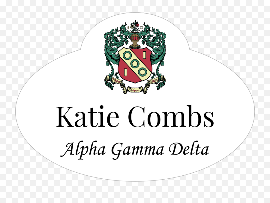 Custom Sorority Name Tags For Chapter - Language Emoji,Delga Gamma Phi Emojis