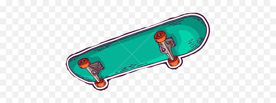 Skateboarding Skate Skater Sticker By Camilong - Old School Board Emoji,Skate Emoji