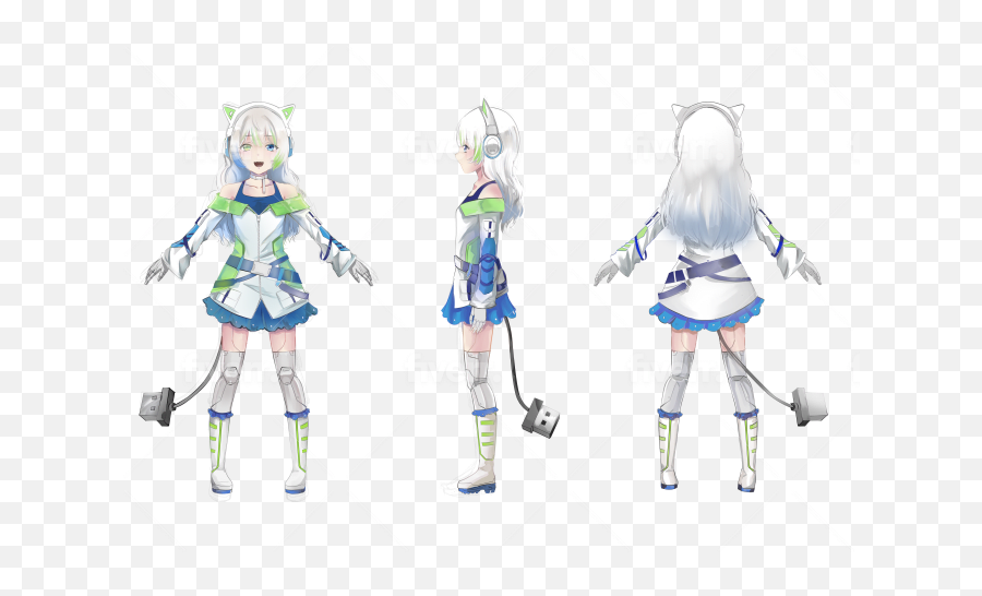 Make Your Character Design In Full Color By Finan Fiverr - Fictional Character Emoji,Mmd Poses Emotions