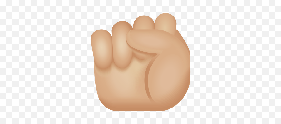 Raised Fist Medium Light Skin Tone Icon - Fist Emoji,Fist Emoji
