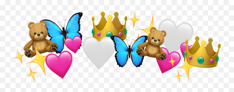 Emoji Emojis Emojicrown Crowns Sticker By Meg - Girly,Heart With Sparkles Emoji