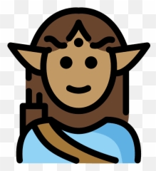 Man Elf Emoji Clipart - Openmoji,Medium Skin Tone Elf Emoji