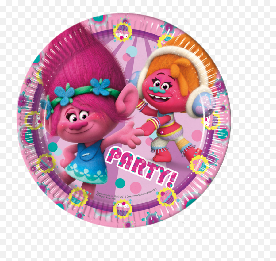 Trolls Paper Plates Emoji,Emoji Plates