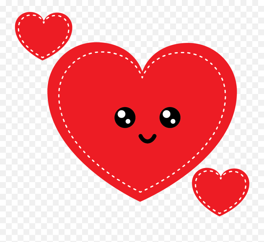 Kawaii Valentine Illustration - Girly Emoji,Valentine Craft With Emojis