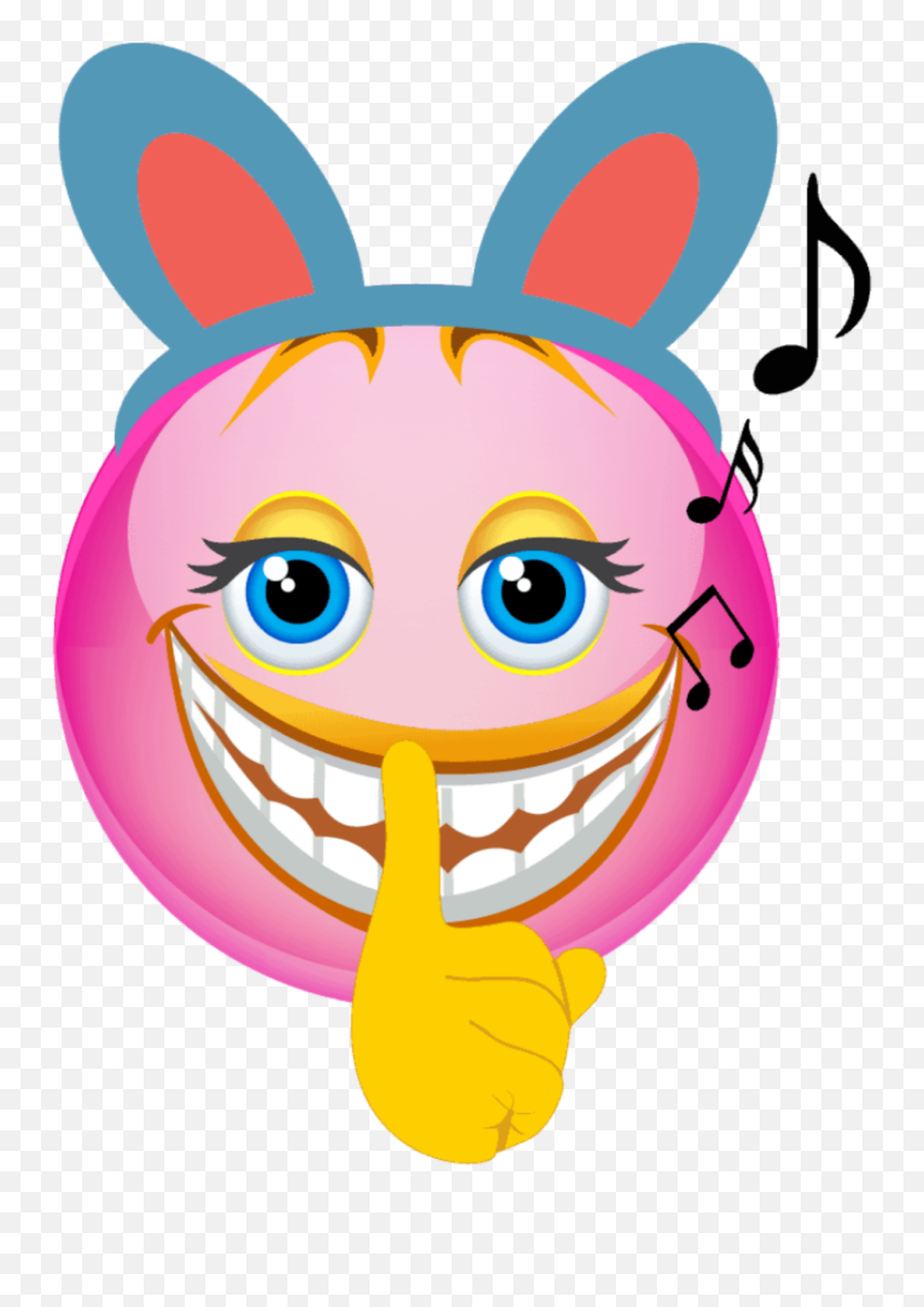 Mq Pink Ears Quiet Emoji Emojis Sticker - Happy,Ears Emoji